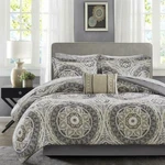 Madison Park Essentials Cozy Bag Comforter Sheet Medallion Design 9 Pce Cal King. Fixed Price $99.99.