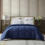 Farm Home Organic Cotton Down Alternative Comforter King Navy 108" X 98" New. Fixed Price $72.00.