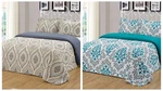 3PC Reversible Quilt Set Bedspread Bedding Coverlet Floral King. Fixed Price $49.98.