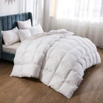 Ultra Soft Goose Feather Down Comforter Breathable 1200TC All Season King Size. Fixed Price $89.99.