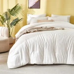 Bupird 3 Pieces King Comforter Set White Lightweight Breathable Waffle Bedding. Fixed Price $46.71.