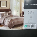 Madison Park Princeton 7-PC. Comforter Set, Queen, Red, New Box. Fixed Price $76.27.