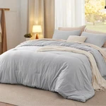 Bedsure King Size Comforter Set Light Grey Soft Prewashed Bedding All. Fixed Price $74.19.