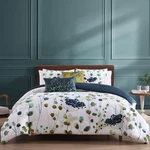 Bebejan Abstract Vines 100% Cotton Sateen 5 Piece Reversible Comforter Set. Fixed Price $131.99.