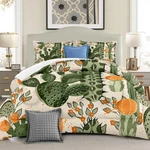 Watercolor Cactus Comforter Set Spring Summer Printed Quilt Bedding With .... Fixed Price $76.27.