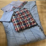 Ralph Lauren Garrison Madras Plaid Twin Comforter Set 4PC Chambray. Fixed Price $60.00.