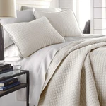 Luxury King Quilt Bedding Set, Lightweight Comforter & Shams - Bone Color. Fixed Price $99.99.