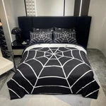 Boys Black Spider Web Printed Comforter Set Bed Bag Twin Size 7PC .... Fixed Price $113.09.