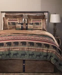 Rustic 5-PIECE Woven Chenille Bedding Set For Full/queen Backwoods Design. Fixed Price $564.99.