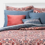 King 8PC Monson Comforter Set Rose/blue - Threshold. Fixed Price $43.99.