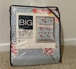 The Big One Carolina Quilt Set With Blue And Red Floral. Fixed Price $40.00.