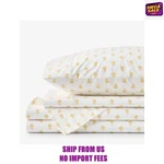 Heather Taylor Home Mini-prints Garment Washed Cotton Percale Bed Sheet Set Quee. Fixed Price $99.50.