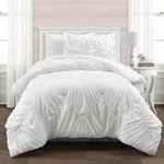 Beautiful Lush Decor Ruched Chevron 2 Piece Comforter Set, Twin/twin-xl, White. Fixed Price $36.00.