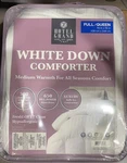 Hotel Grand White Down Medium Warmth All Seasons Comforter Queen Size. Fixed Price $114.99.