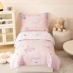 Perfemet 4 Piece Toddler Girl Bedding Set Space Theme Pink Wi.... Fixed Price $55.68.