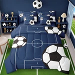 Score Sweet Dream: Football Bedding Set Guaranteed Goal-getter Sleep!. Fixed Price $86.36.