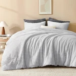 Andency Queen Comforter Set, Fluffy Super Soft Light Grey Si. Fixed Price $86.24.