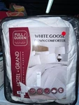 Hotel Grand 650 Fill Power White Goose Down Comforter Size Full/queen 500 Tc. Fixed Price $180.00.