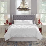 Pointehaven Knotted Pintuck Duvet Comforter Cover Set, Twin Xl Solid White. Fixed Price $39.95.