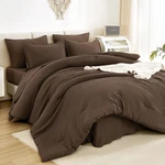 Litanika King Size Comforter Set Brown - 7 Pieces Bag Bedding C.... Fixed Price $87.73.