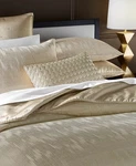Hotel Collection Gilded Stripe Comforter Set Beige Khaki Gold King Msrp $625. Fixed Price $219.00.