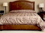 J Queen New York Camellia Oversized King Comforter Multi-taupe Gold Floral Euc. Fixed Price $145.95.