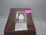 Estate Croscill Two Lined Panels Tiebacks Highland Brown, Chocolate, Tan. Fixed Price $75.98.