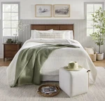 Rare 3PC Full/queen Heather Stripe Comforter Set Twilight Taupe - Hearth & Hand. Fixed Price $75.00.