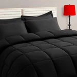 Taimit Size Comforter Set - 7 Pieces, Bag Bedding Queen, Black. Fixed Price $42.99.