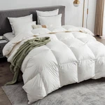 Ltinhome Feathers Down Comforter Organic Duvet Insert 100 Cotton Shell. Fixed Price $174.04.