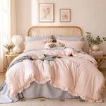 Sleep Cozy All Season - Blush Pink Queen Comforter Set 2 Shams. Fixed Price $74.99.