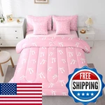 Erosebridal Cartoon Bow Knot Bedding Sets White Romantic Comforter. Fixed Price $38.65.