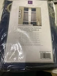 Homeboutique 21T012741 Alexander Stripe Light Filter Curtains Navy 52X95 Set. Fixed Price $32.44.