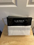 Nip Ralph Lauren Wessex White/grey Embroidered King Duvet Cover & Shams Set 3PC. Fixed Price $187.99.