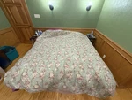 Vtg Ralph Lauren Charlotte Cottage Floral Queen Comforter & Bedskirt Sage Green. Fixed Price $105.49.
