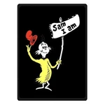 Great Dr Seuss Sam Soft Warm Single-side Printing Flannel Fleece Blanket. Fixed Price $45.99.