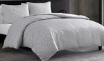 Vera Wang Illustration King 3 Piece Comforter Set Silver New. Fixed Price $149.99.