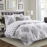 Sleepbella Comforter Queen Size, 600 Thread Count Cotton Yellow & Blue Damask Wi. Fixed Price $91.96.