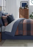 New Cremieux Abbott Plaid King Comforter Set 3PC. Fixed Price $131.59.