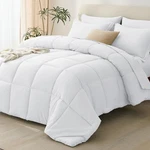 Cozylux Comforter Set White - 7 Pieces Bed In Bag Queen,. Fixed Price $67.99.