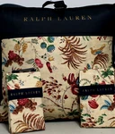 Ralph Lauren Maren Natural Comforter Set Full/queen 3PC Tropical Botanical Birds. Fixed Price $330.87.