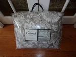 New Charter Club Damask Jacobean Tan/white Floral Full Queen Comforter Set 3PC. Fixed Price $84.59.