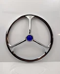 (1) 7 Inch Chrome Headlight Cover Lucas Tri Bar Blue Dot. Fixed Price $19.99.