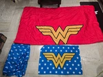 Wonder Women Full Bedding 3 Piece Set Comforter Fitted Sheet Pillow Case Stars. Fixed Price $39.99.