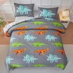 Rynghipy Queen Dinosaur Kids Comforter Set Boys - 3 Piece Cartoon Bedding. Fixed Price $51.69.