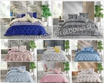 Cotton Blend 5 Pc Comforter Set - Handmade Bedding With Cushions. Fixed Price $91.99.