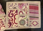 Set Of 2 Anthology Maddie Pink & Purple Standard Pillow Shams Watercolor Stripe. Fixed Price $29.99.