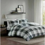 Madison Park Essentials 3M Scotchgard Down Alt Comforter Set F/q Black/ Gray New. Fixed Price $39.99.