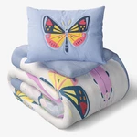 Mainstays Kids Textured Butterfly Comforter Set, Twin, 2 Pieces. Fixed Price $39.95.