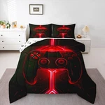 Gaming Bedding Set Twin Size Gamer Comforter Boys Girls Teens Soft Mi.... Fixed Price $63.13.
